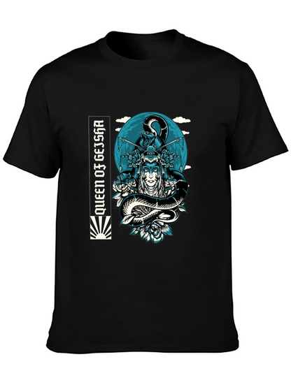 Queen Geisha Snake Graphic Tee