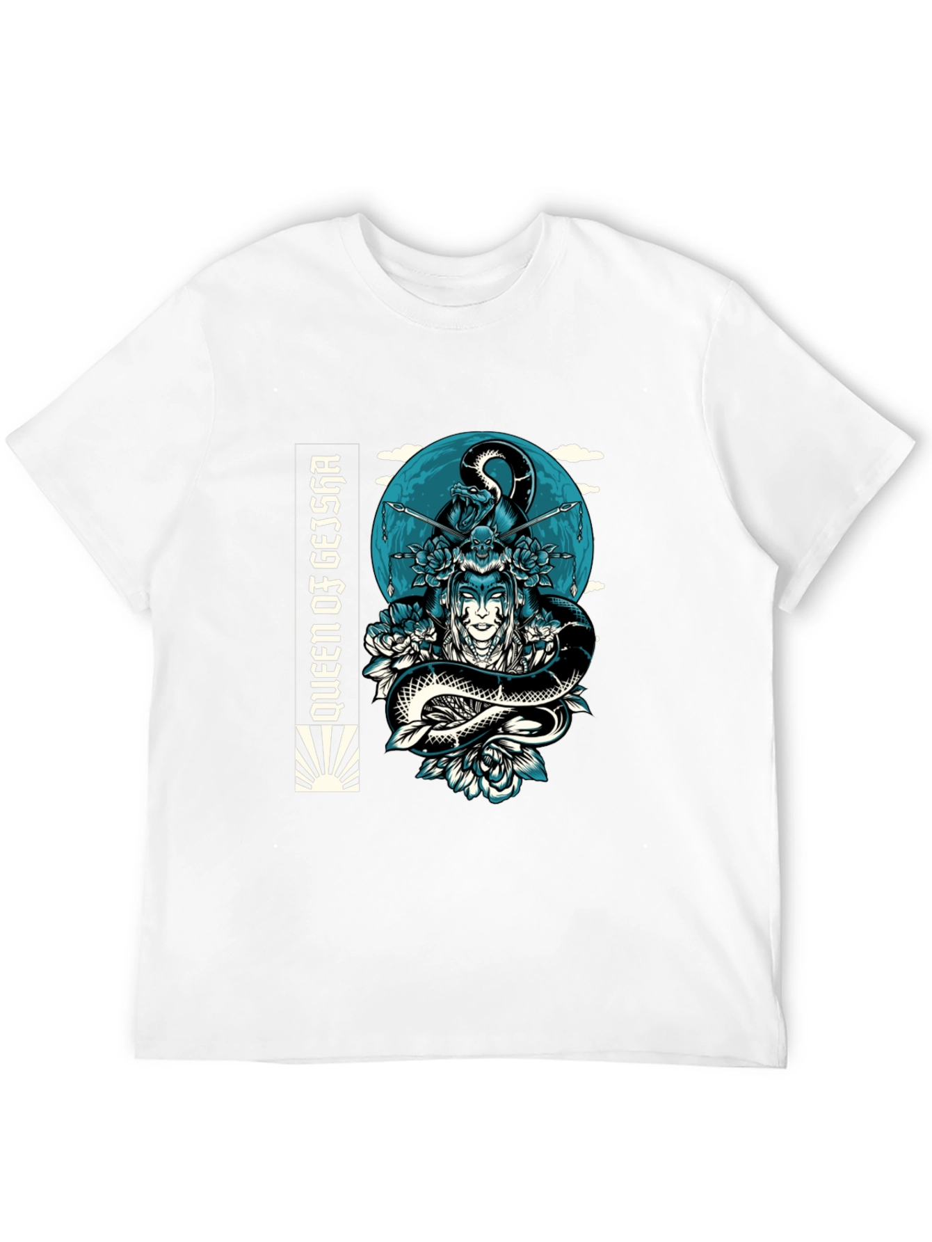 Queen Geisha Snake Graphic Tee
