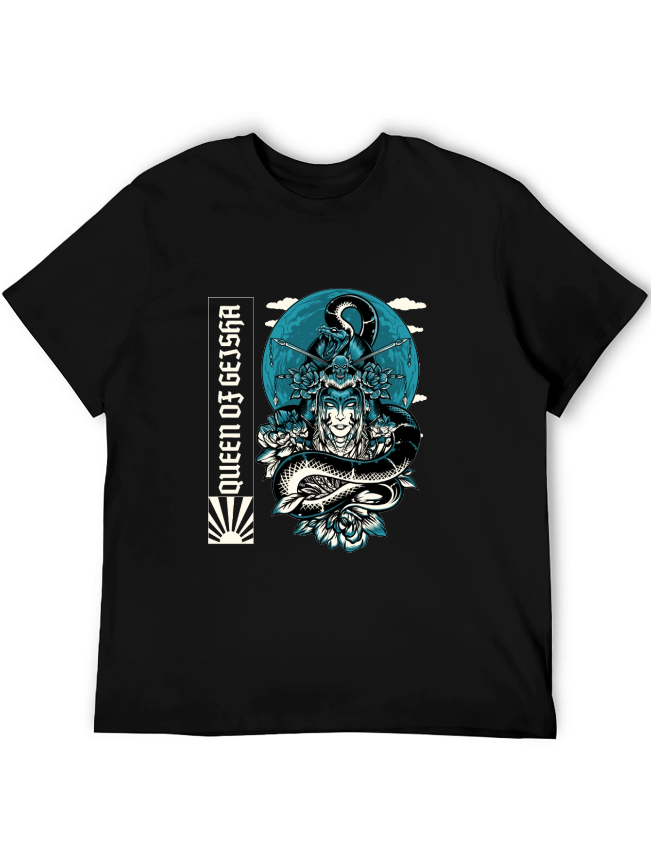 Queen Geisha Snake Graphic Tee