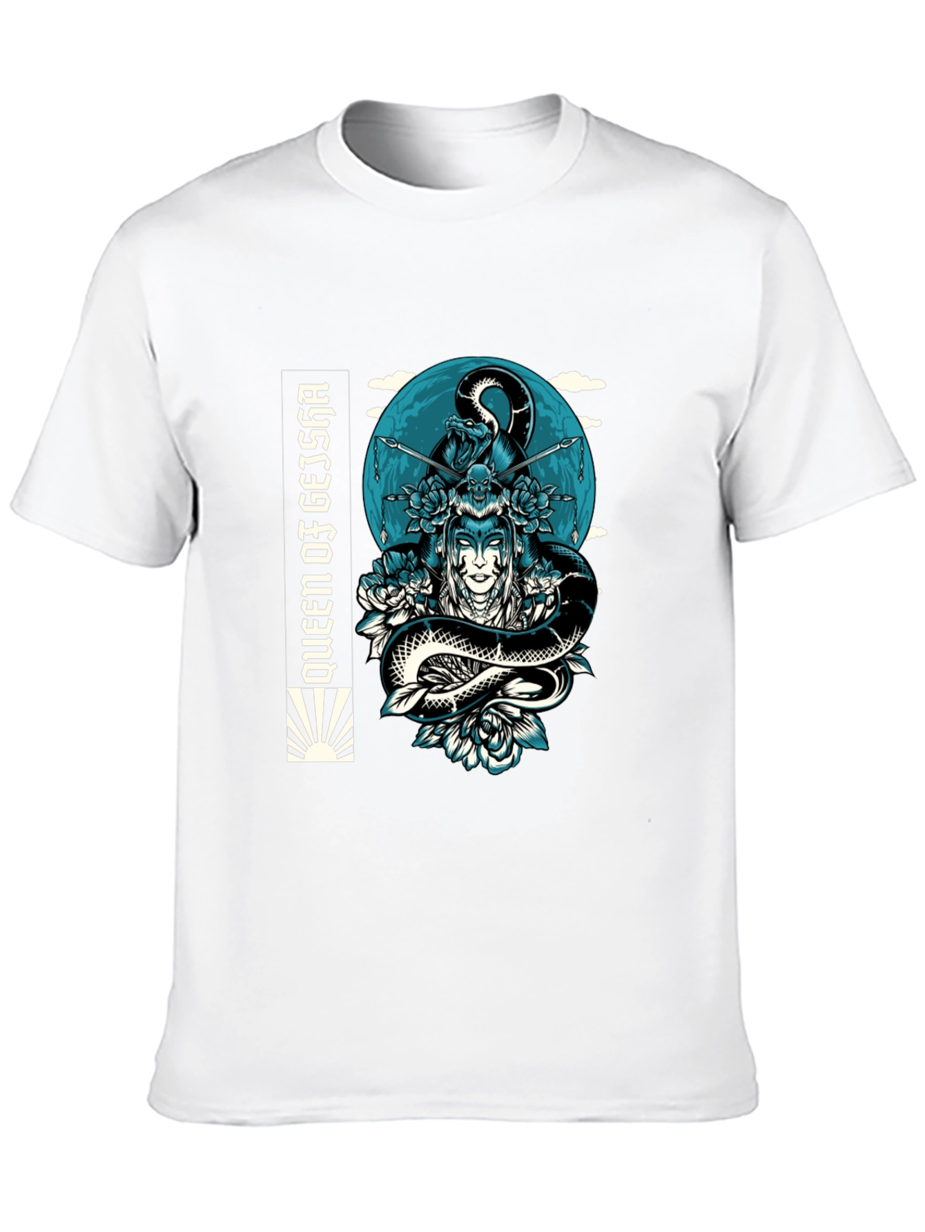 Queen Geisha Snake Graphic Tee