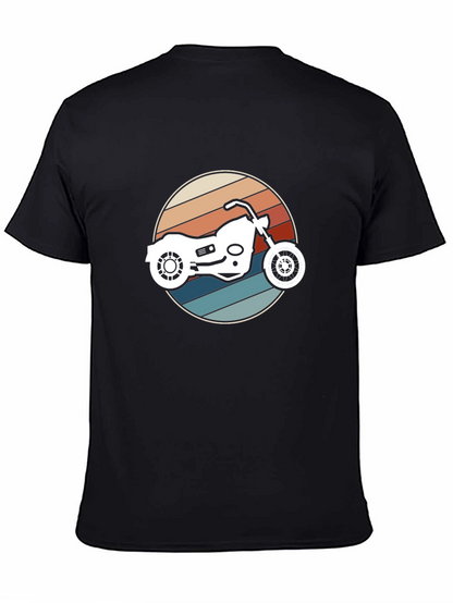 Retro Motorcycle Graphic T-Shirt