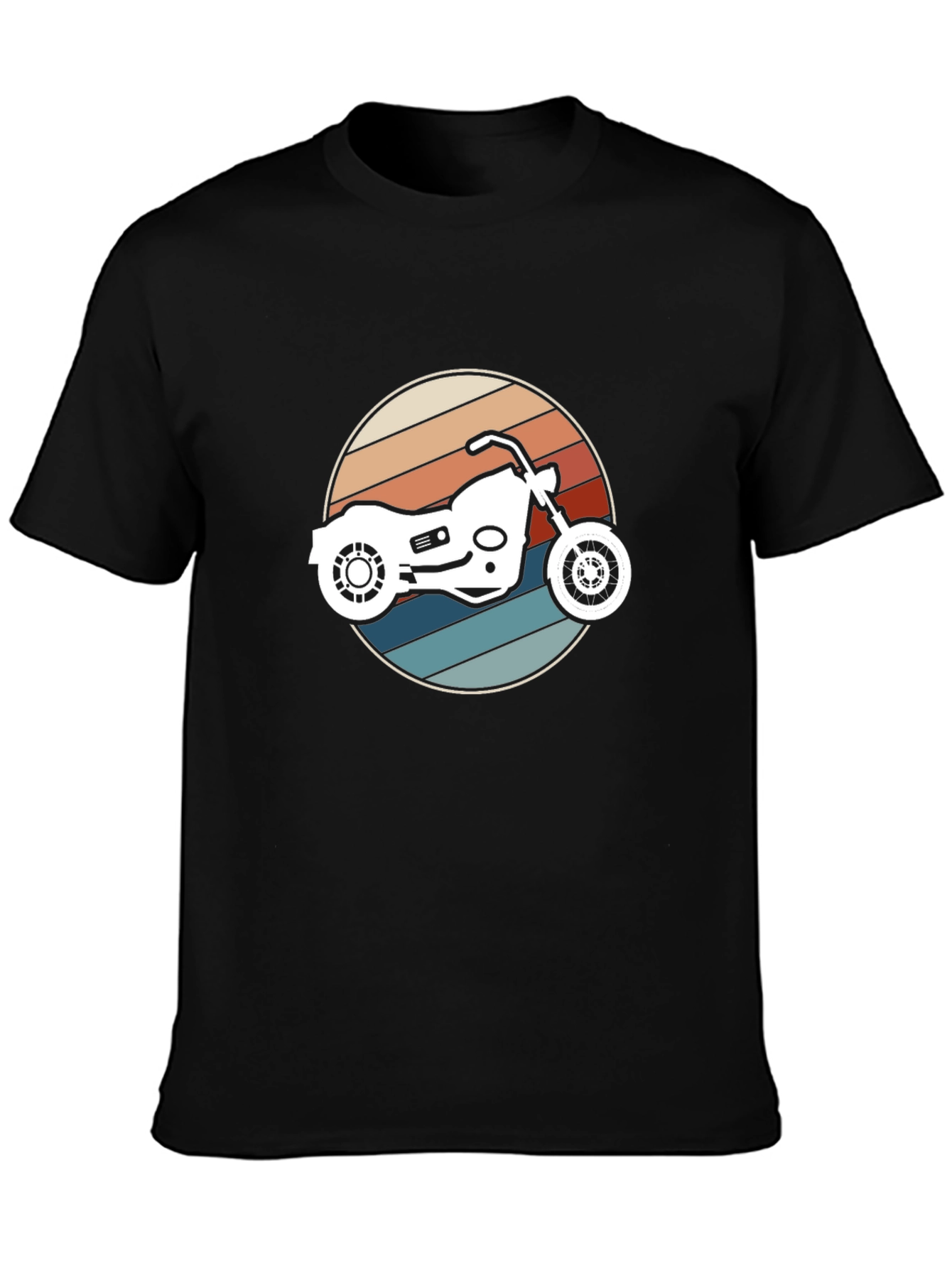 Retro Motorcycle Graphic T-Shirt