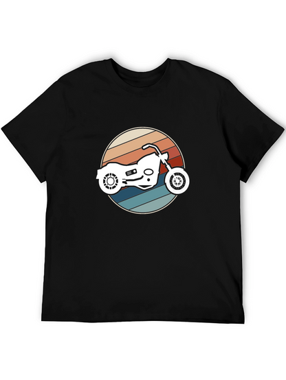Retro Motorcycle Graphic T-Shirt