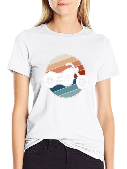 Retro Motorcycle Graphic T-Shirt