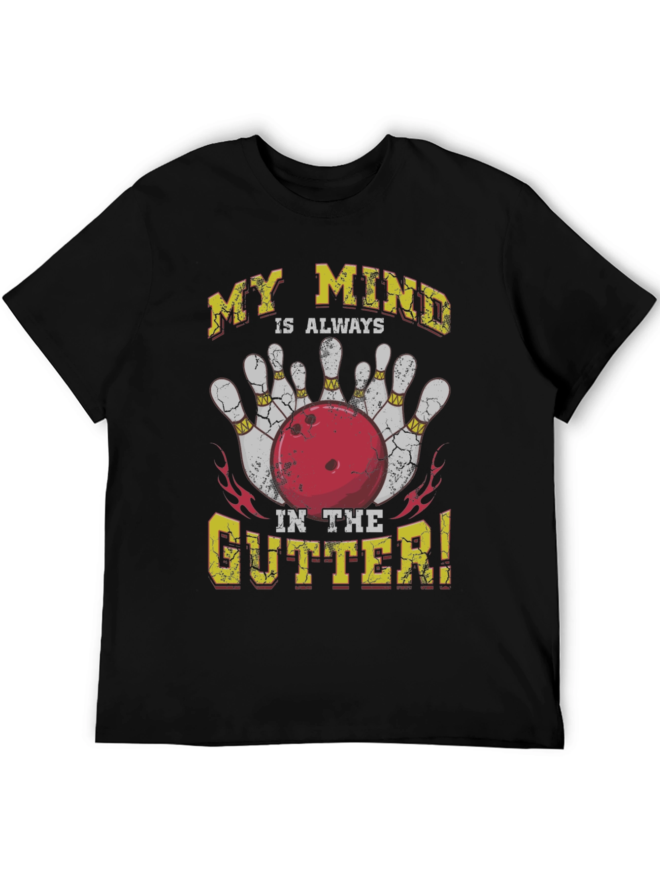 Bowling Mind in the Gutter Graphic Tee