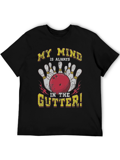 Bowling Mind in the Gutter Graphic Tee