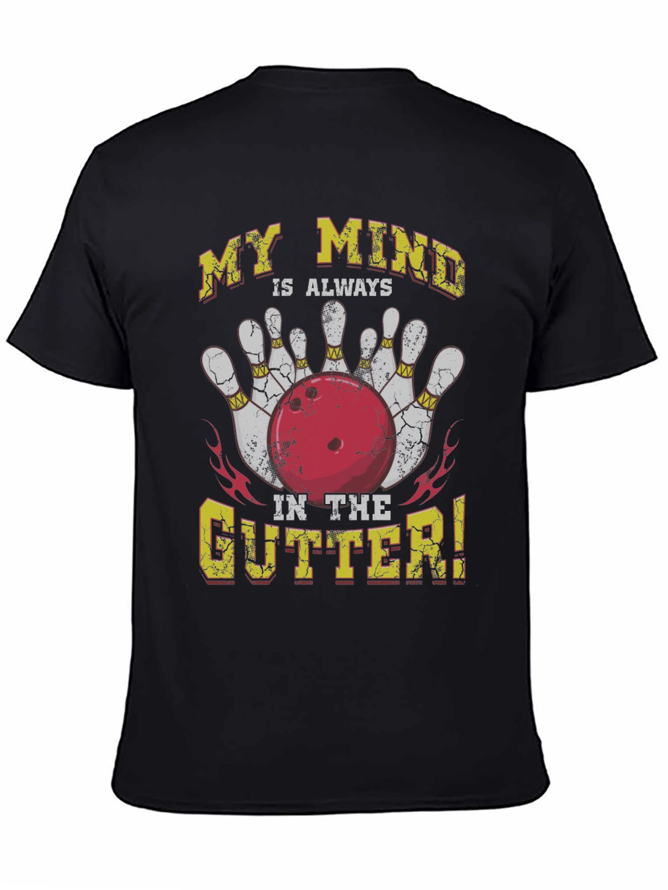 Bowling Mind in the Gutter Graphic Tee