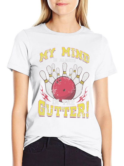 Bowling Mind in the Gutter Graphic Tee