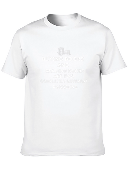 Book Lovers T-Shirt: Buying & Reading Books Passion Tee