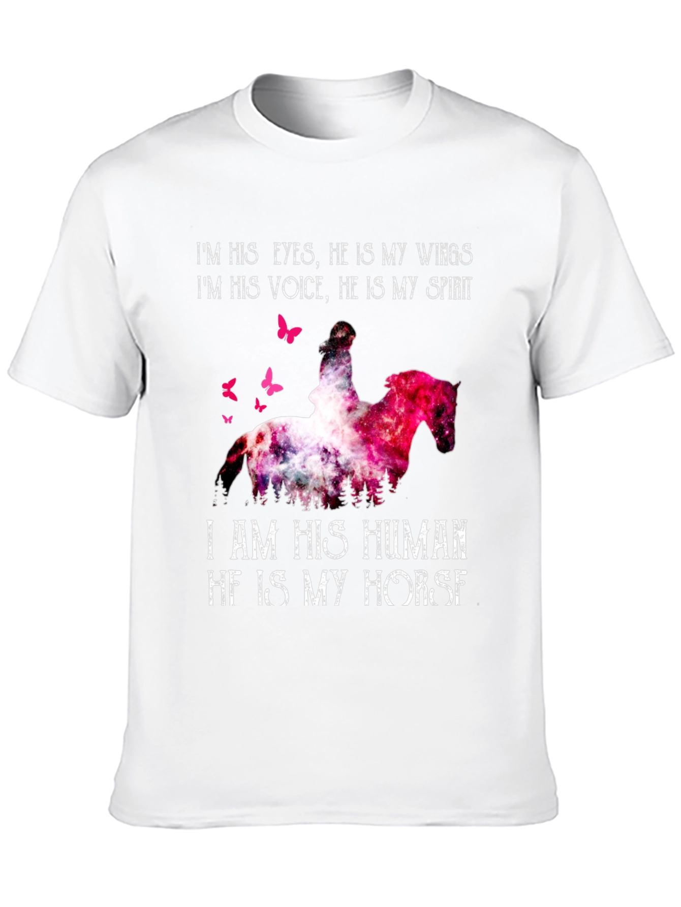 Horse Lover Graphic Tee: I Am His Human