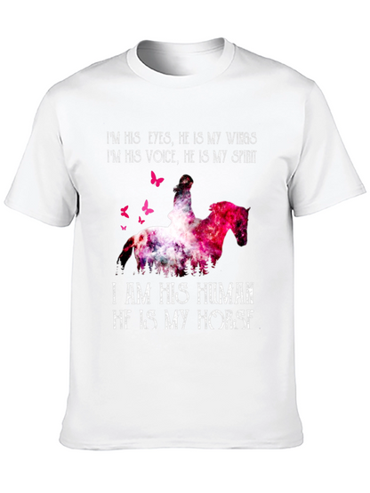 Horse Lover Graphic Tee: I Am His Human