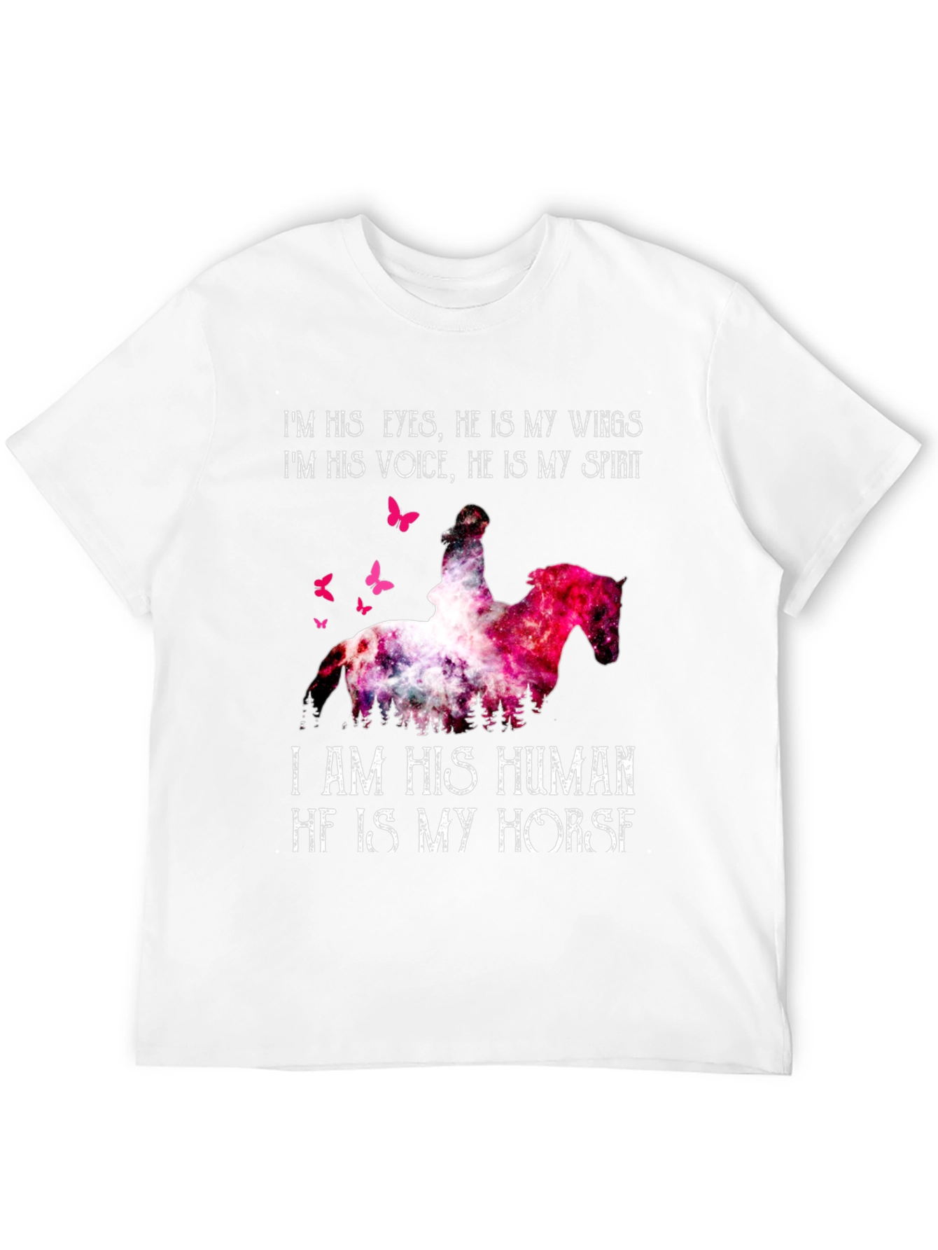 Horse Lover Graphic Tee: I Am His Human