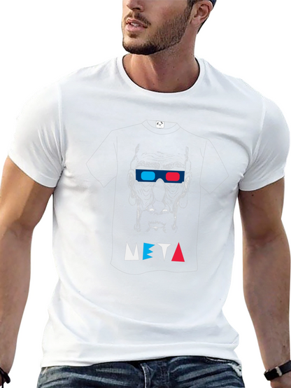 Meta 3D Glasses Black Graphic Tee