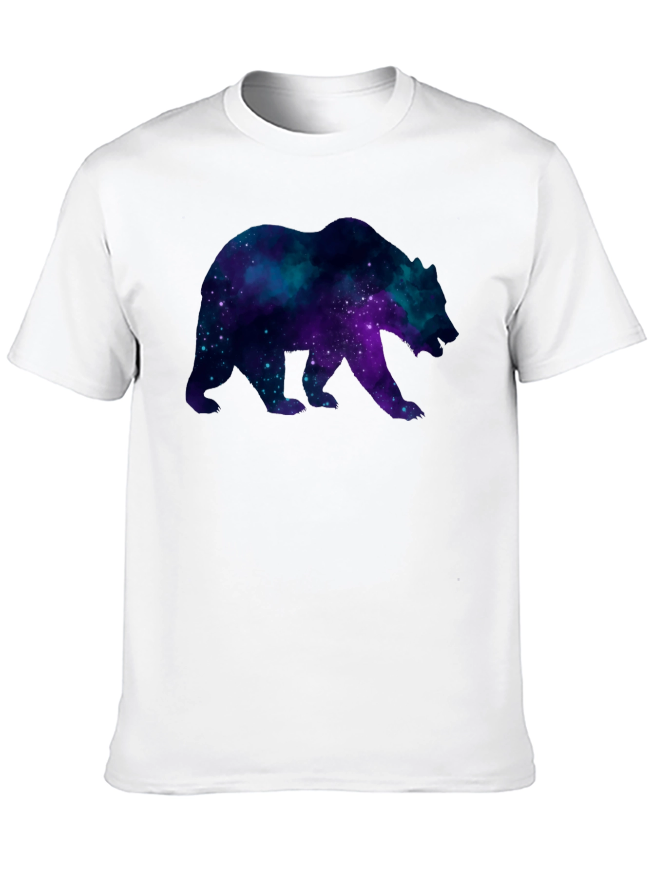 Galaxy Bear Black T-Shirt