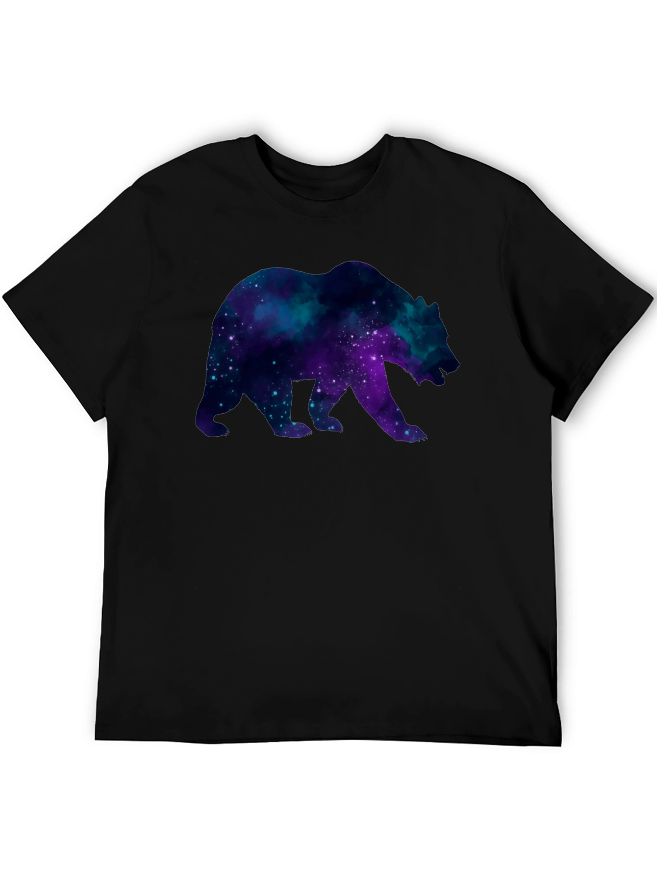Galaxy Bear Black T-Shirt