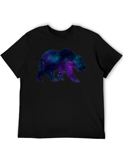 Galaxy Bear Black T-Shirt