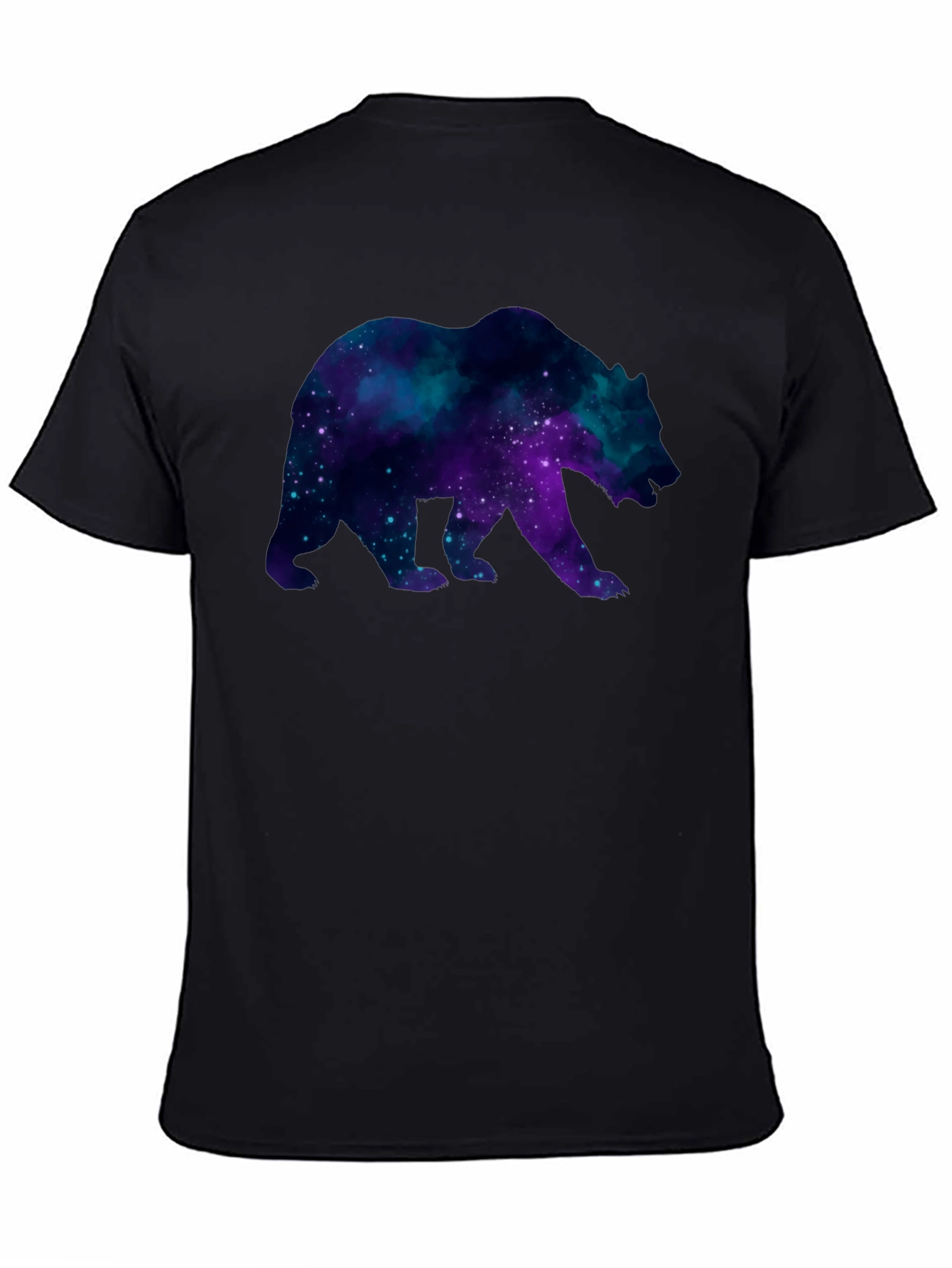 Galaxy Bear Black T-Shirt