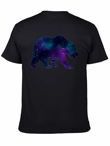 Galaxy Bear Black T-Shirt