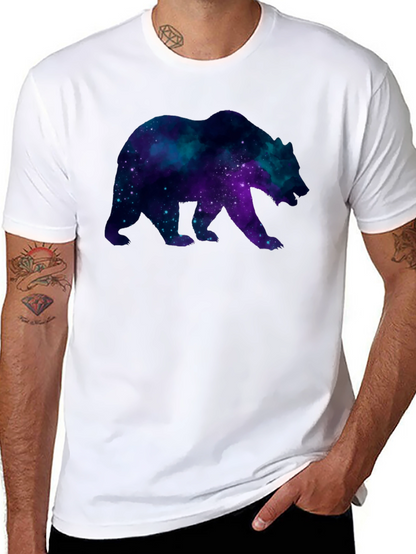 Galaxy Bear Black T-Shirt