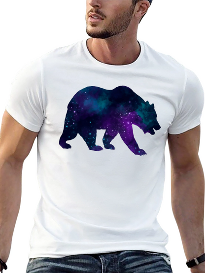 Galaxy Bear Black T-Shirt