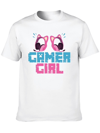 Gamer Girl Pixel Art Graphic Tee