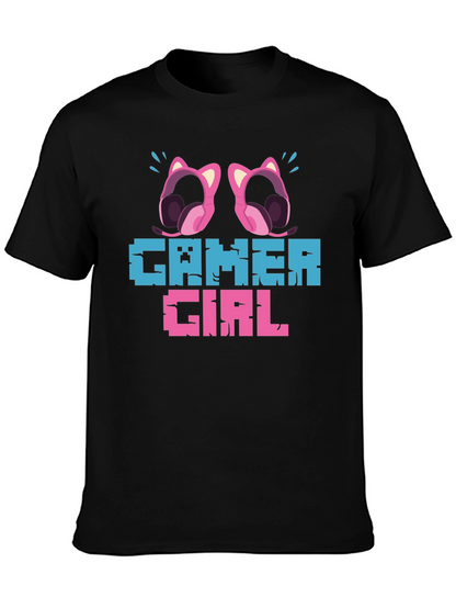 Gamer Girl Pixel Art Graphic Tee