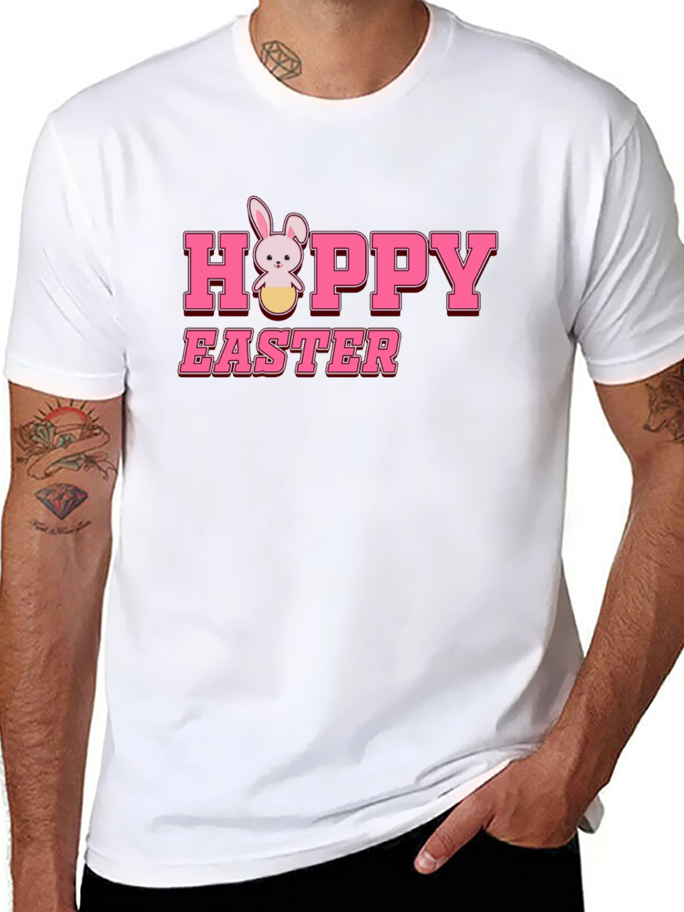 Hoppy Easter Bunny T-Shirt - Cute Holiday Tee