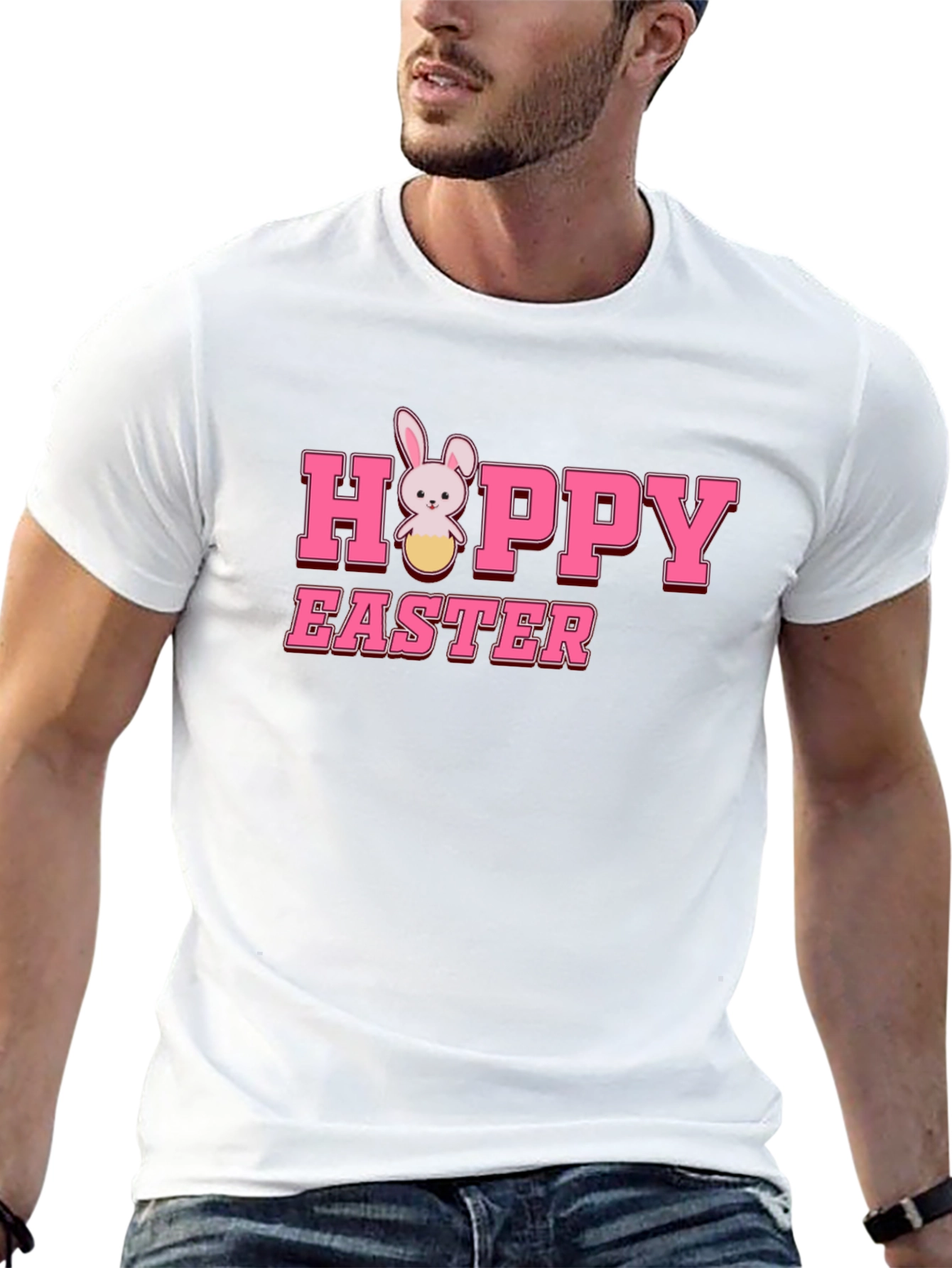 Hoppy Easter Bunny T-Shirt - Cute Holiday Tee