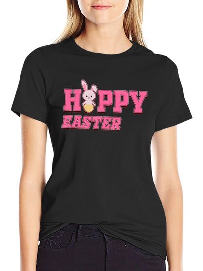 Hoppy Easter Bunny T-Shirt - Cute Holiday Tee
