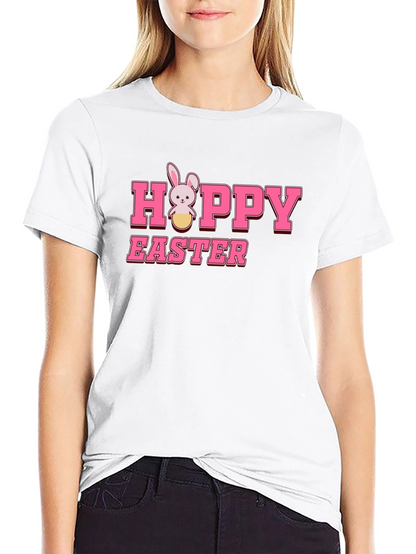 Hoppy Easter Bunny T-Shirt - Cute Holiday Tee