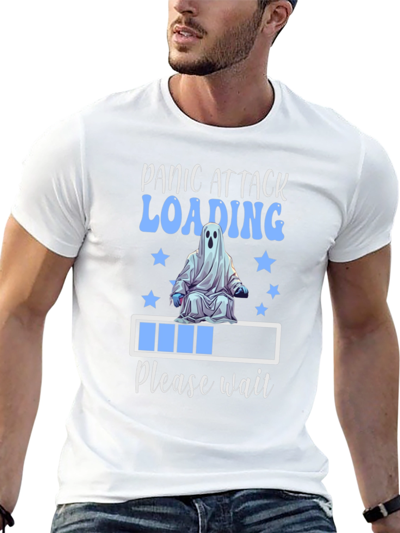 Panic Attack Loading Ghost T-Shirt