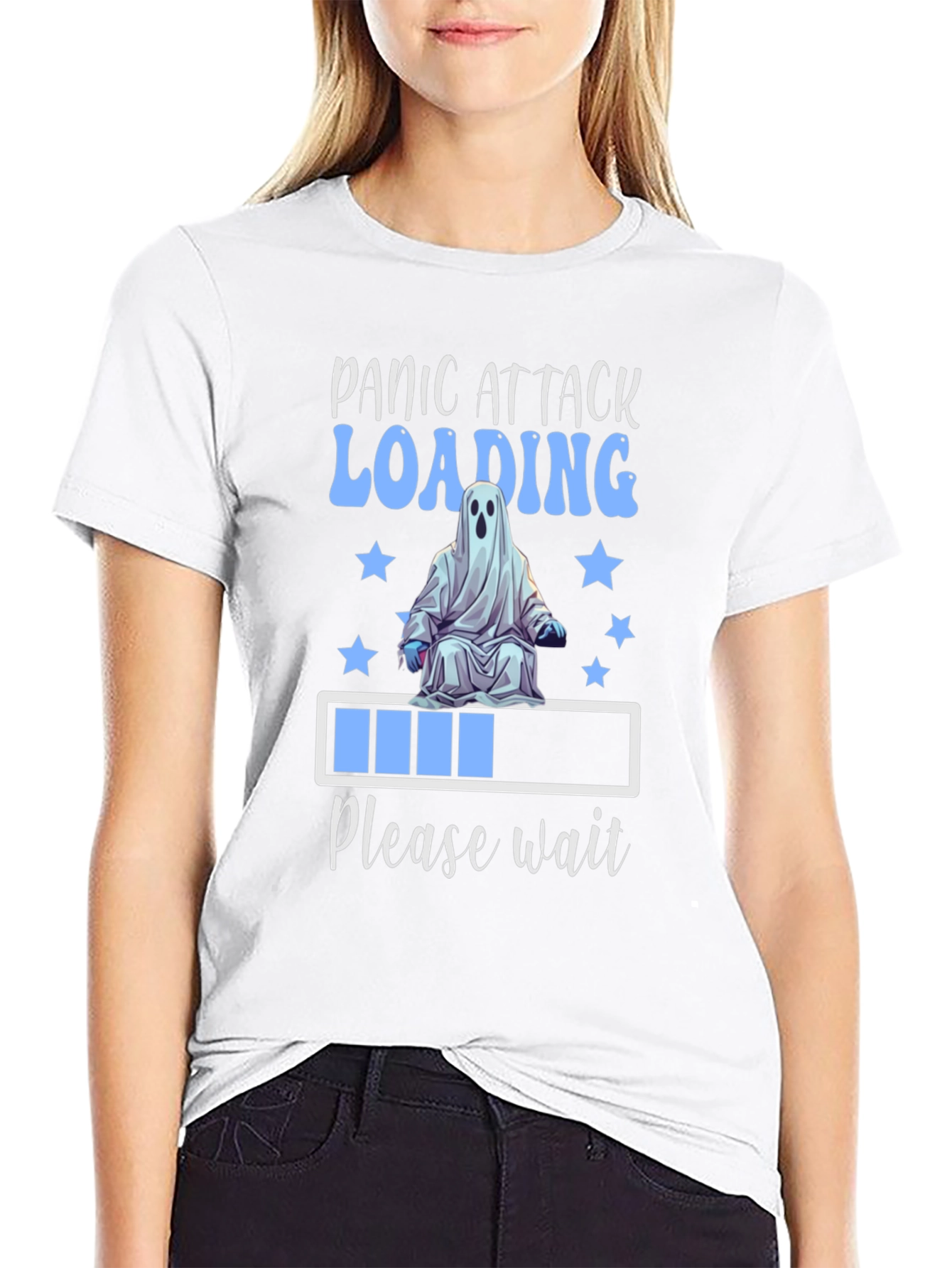 Panic Attack Loading Ghost T-Shirt