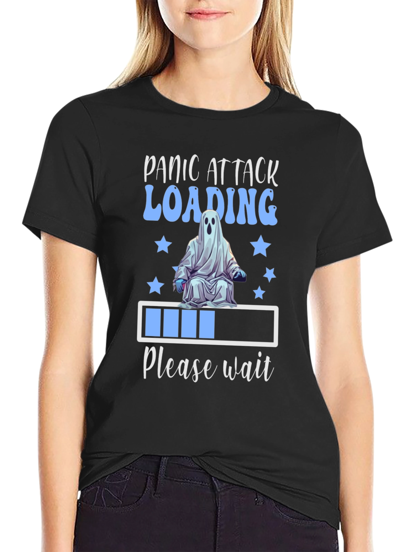 Panic Attack Loading Ghost T-Shirt