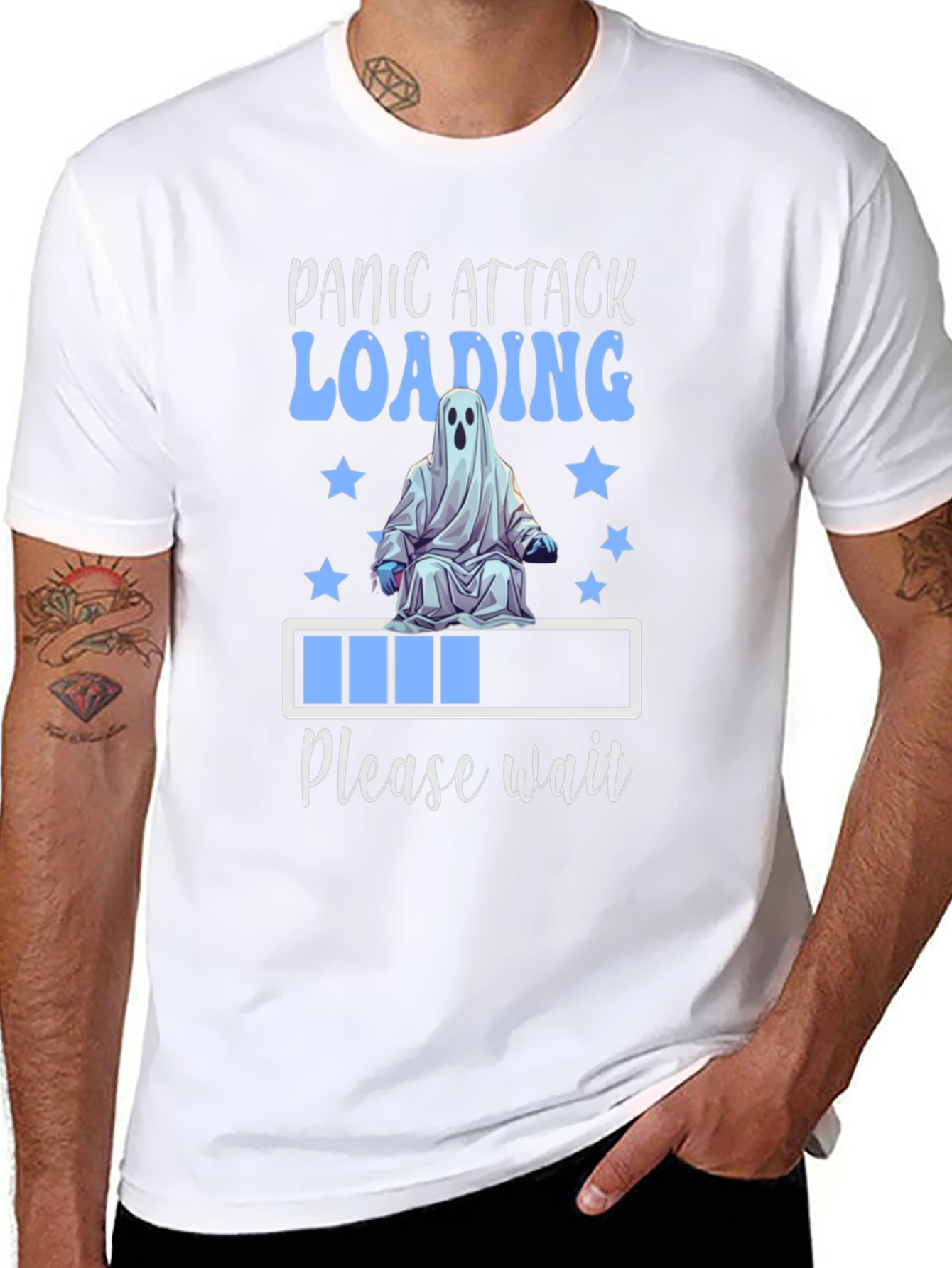 Panic Attack Loading Ghost T-Shirt