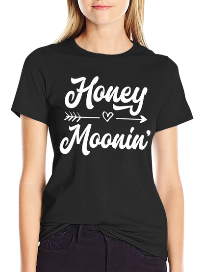 Honeymoonin Graphic Tee - Black Casual Shirt
