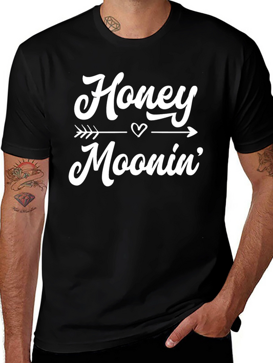 Honeymoonin Graphic Tee - Black Casual Shirt