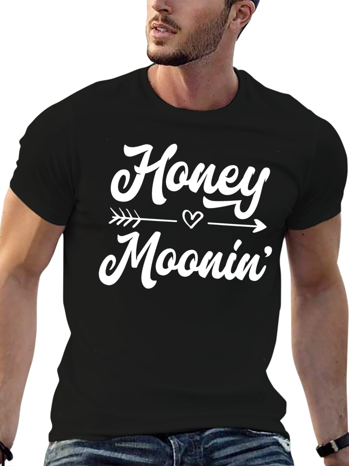 Honeymoonin Graphic Tee - Black Casual Shirt