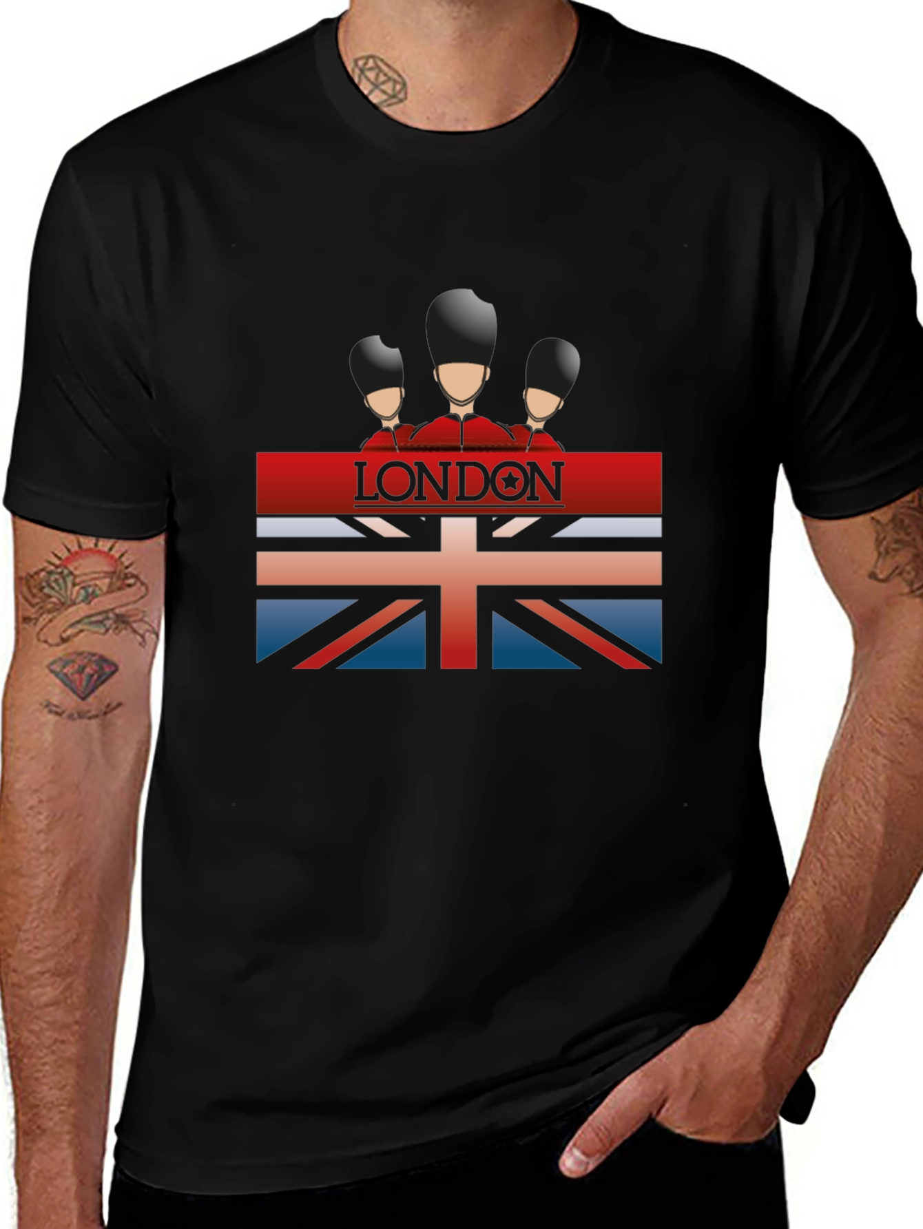 London Guard T-Shirt - Stylish Union Jack Design