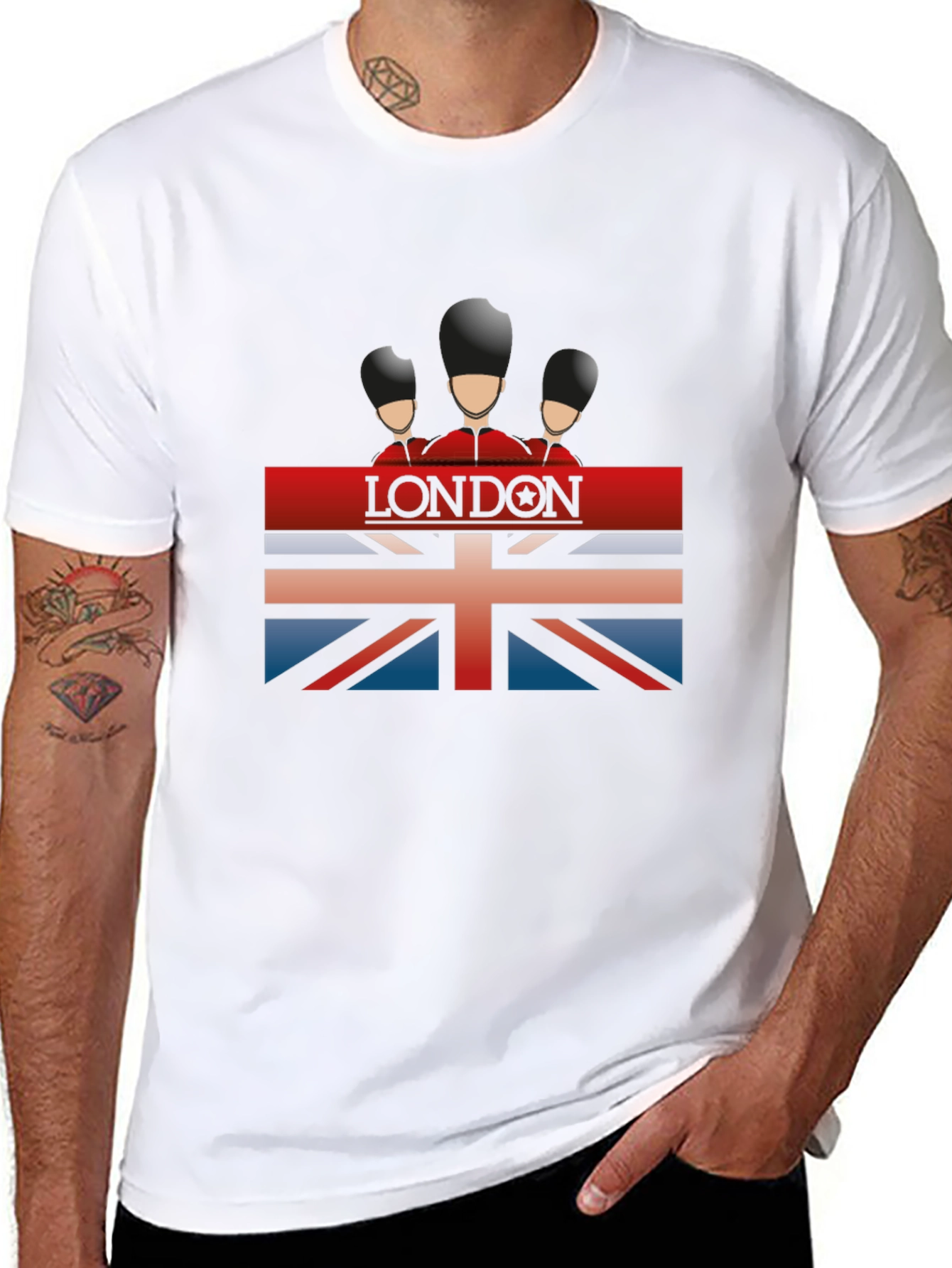 London Guard T-Shirt - Stylish Union Jack Design