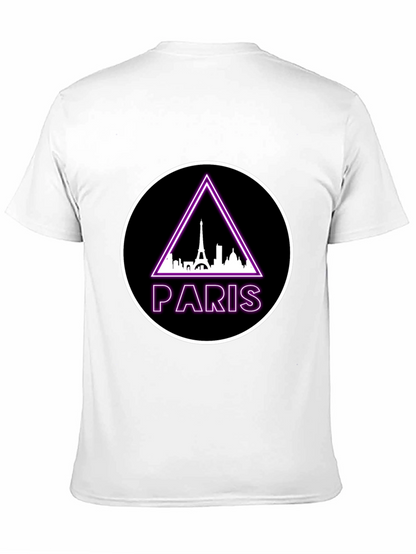 Paris Eiffel Tower Graphic Tee - Black