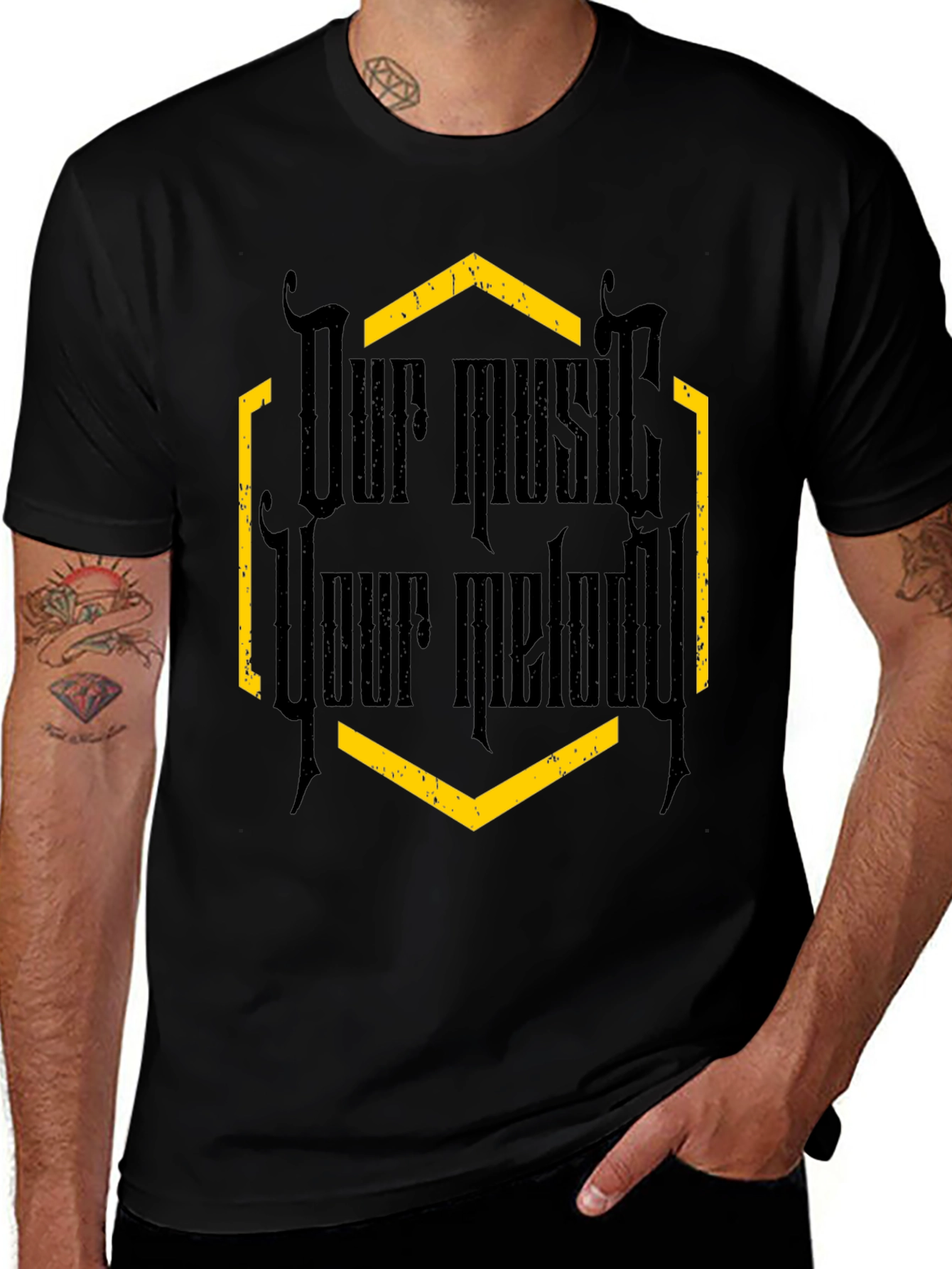 Our Music Your Melody Graphic Tee - Black