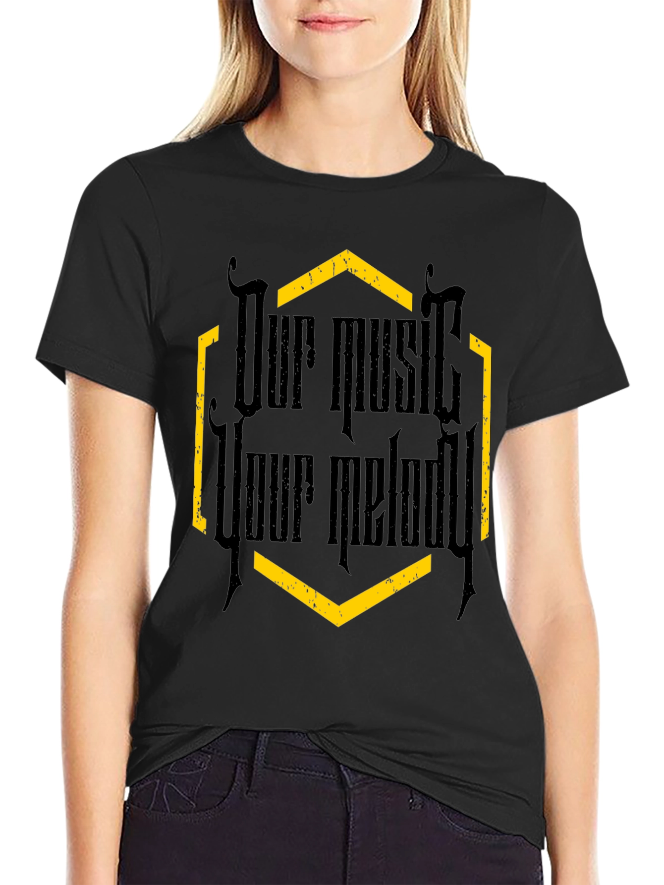 Our Music Your Melody Graphic Tee - Black