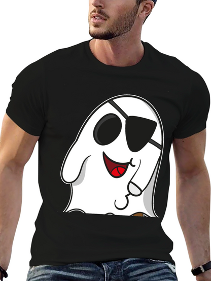 Funny Pirate Ghost Graphic T-Shirt
