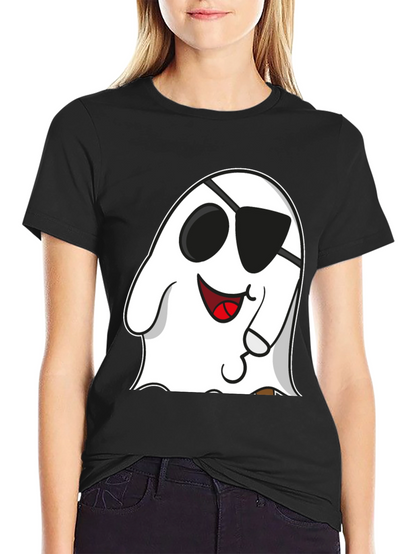 Funny Pirate Ghost Graphic T-Shirt