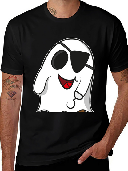 Funny Pirate Ghost Graphic T-Shirt