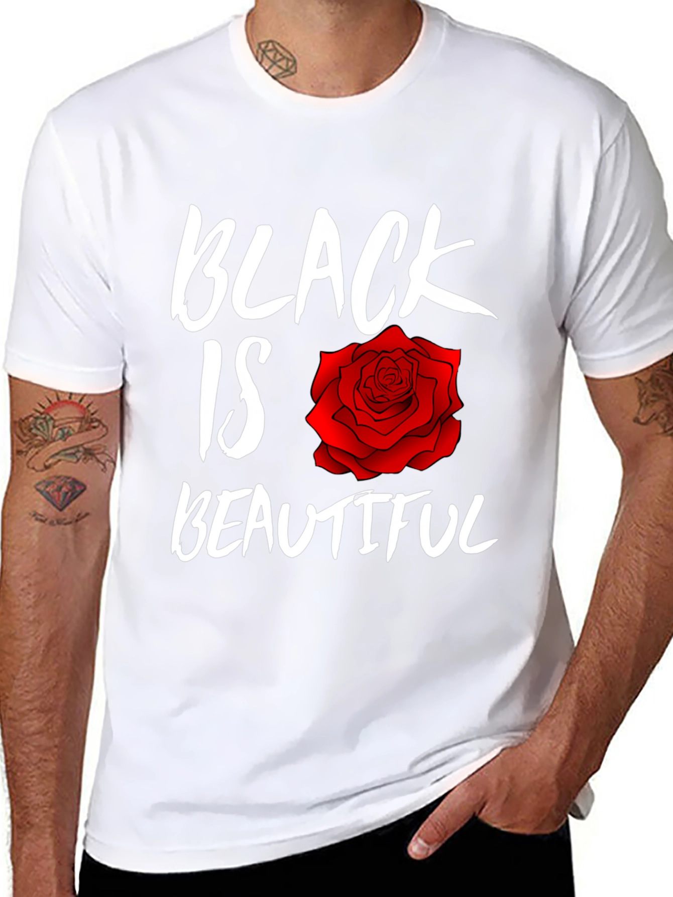 Black Is Beautiful Rose T-Shirt