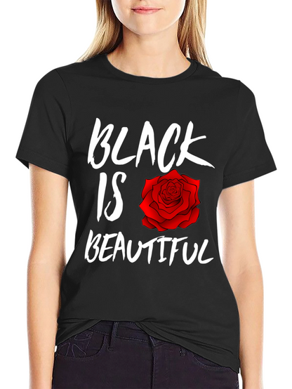 Black Is Beautiful Rose T-Shirt