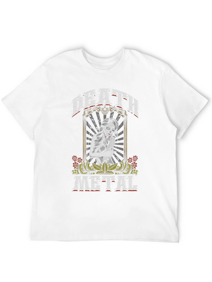 Death Metal Sugar Skull Graphic T-Shirt