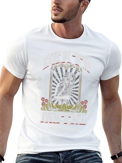 Death Metal Sugar Skull Graphic T-Shirt