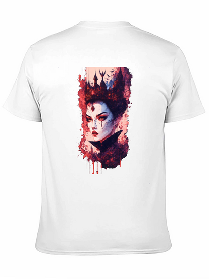 Evil Queen Graphic Tee - Dark Fantasy T-Shirt